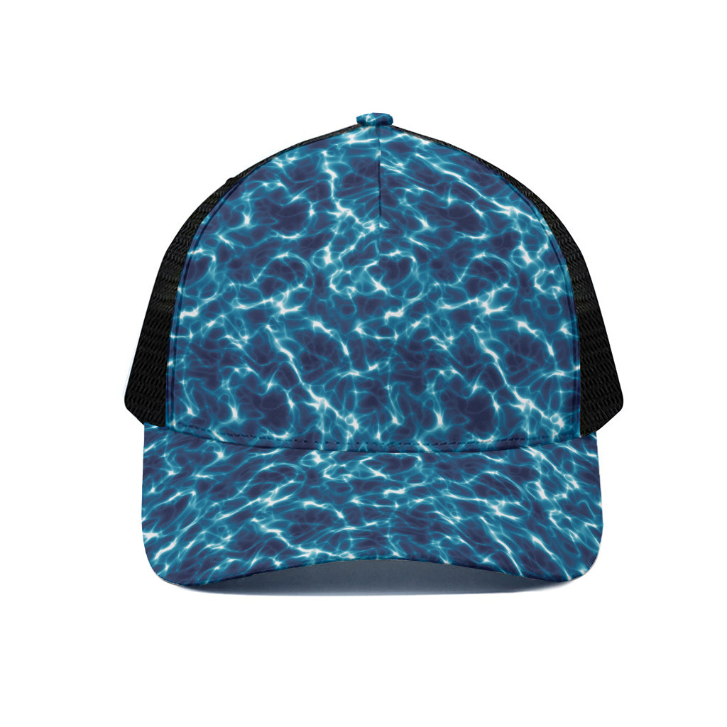 Plasma Energy Print Black Mesh Trucker Cap