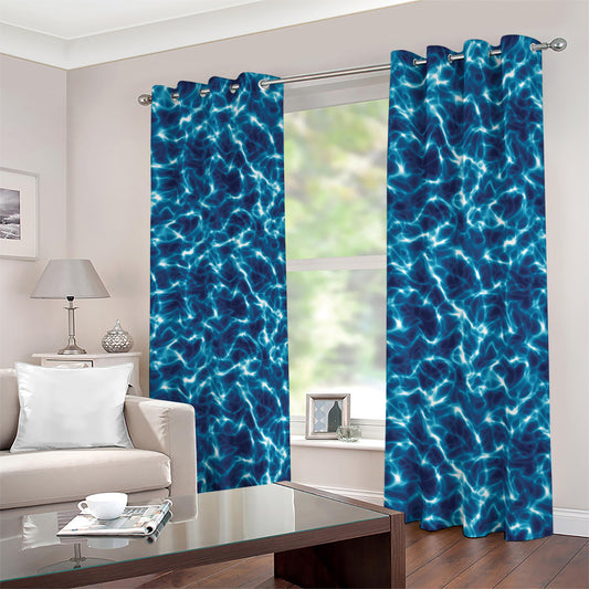 Plasma Energy Print Blackout Grommet Curtains