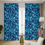 Plasma Energy Print Blackout Pencil Pleat Curtains
