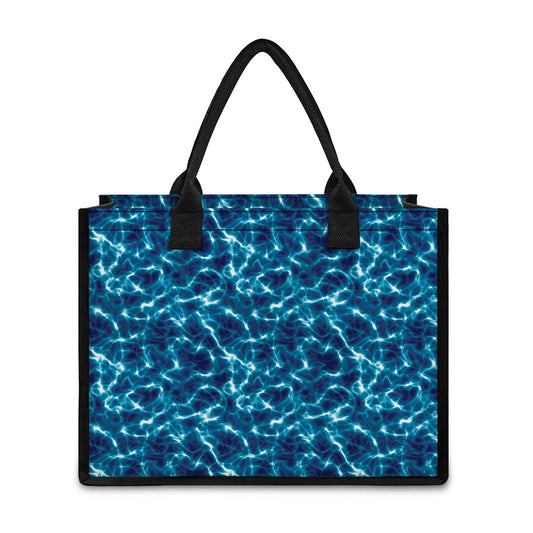 Plasma Energy Print Canvas Tote Bag