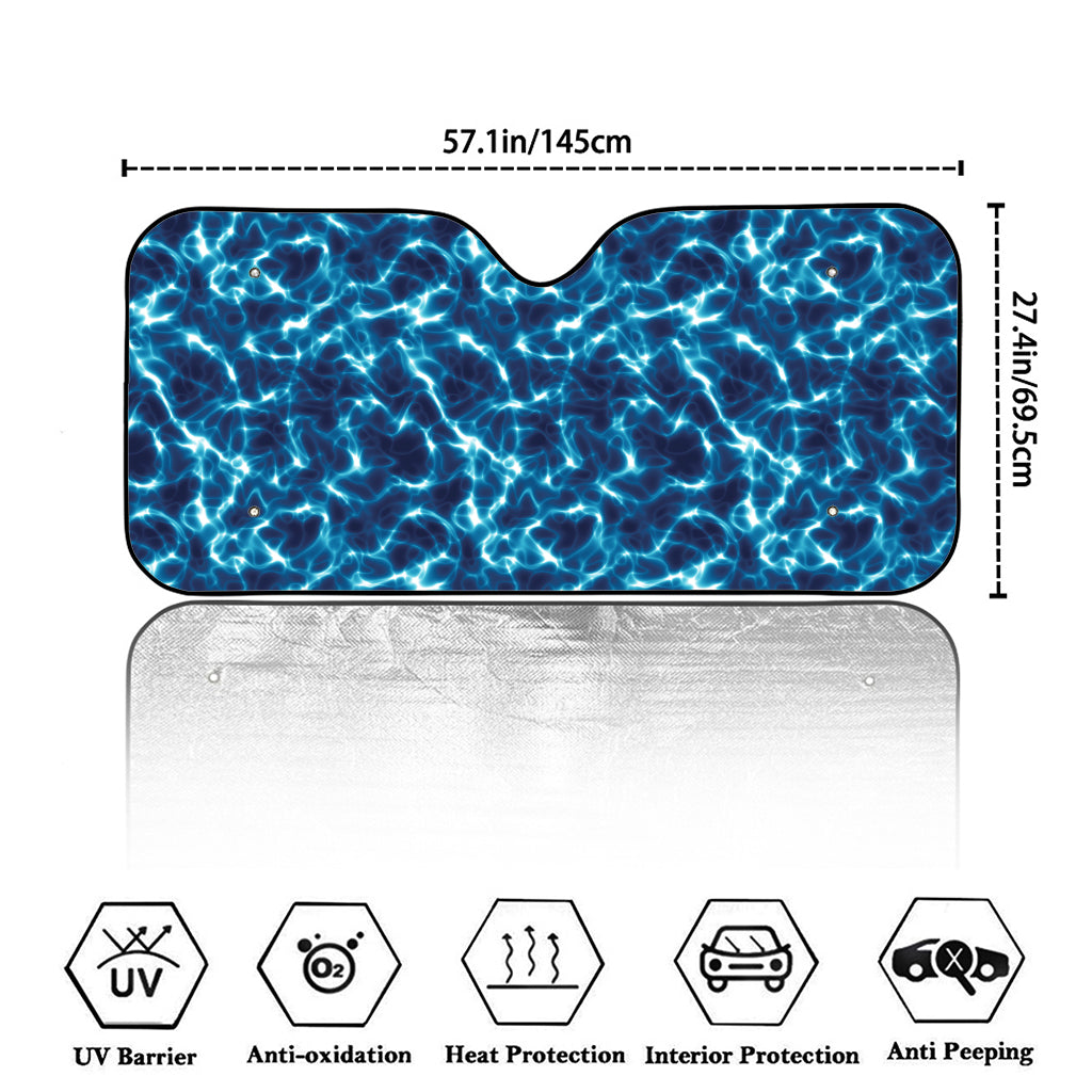 Plasma Energy Print Car Windshield Sun Shade