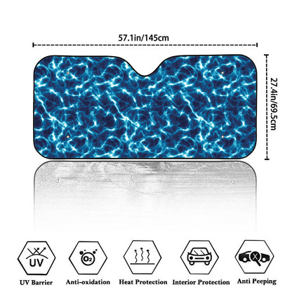 Plasma Energy Print Car Windshield Sun Shade
