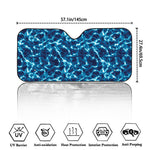 Plasma Energy Print Car Windshield Sun Shade