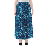 Plasma Energy Print Chiffon Maxi Skirt