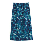 Plasma Energy Print Cotton Front Slit Maxi Skirt