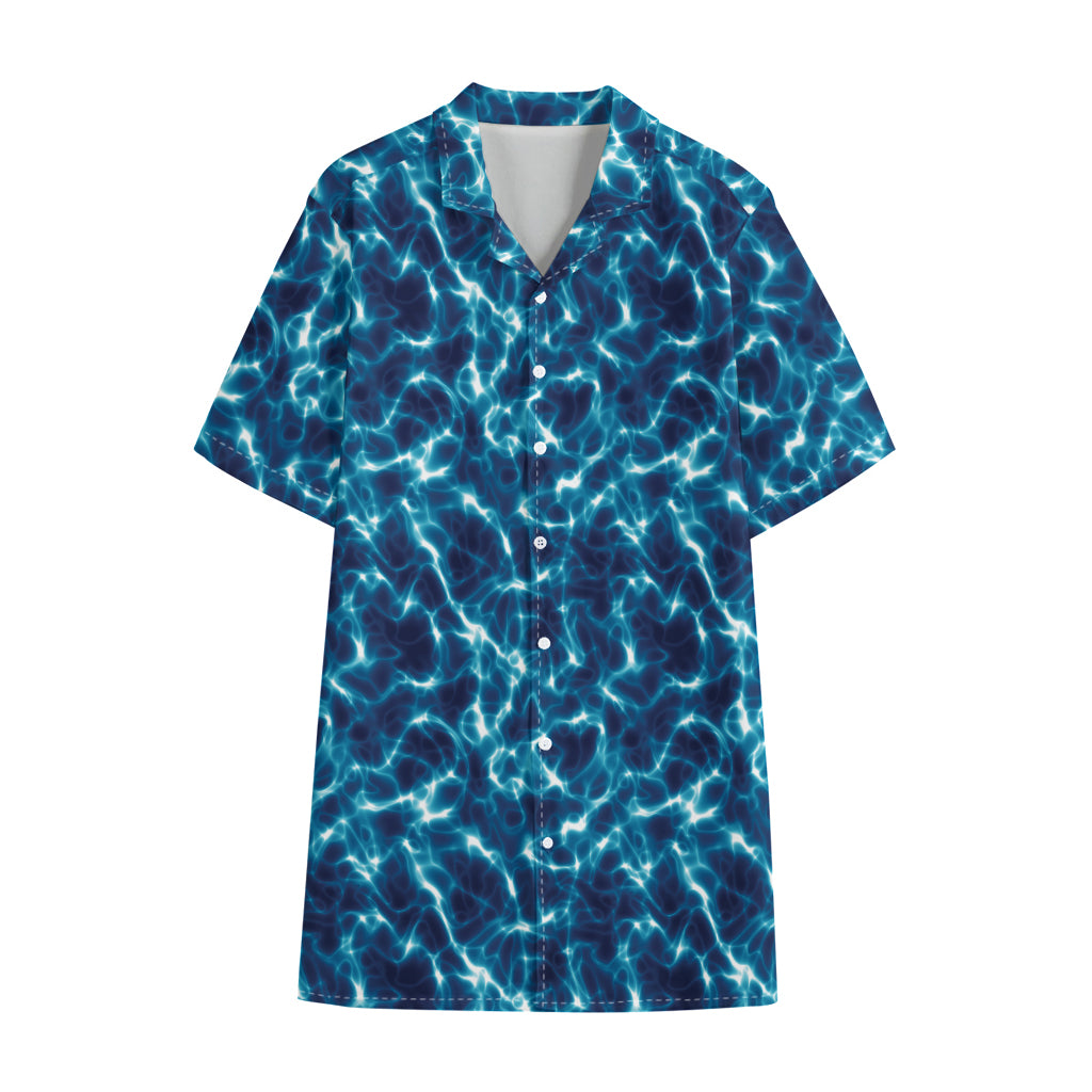 Plasma Energy Print Cotton Hawaiian Shirt