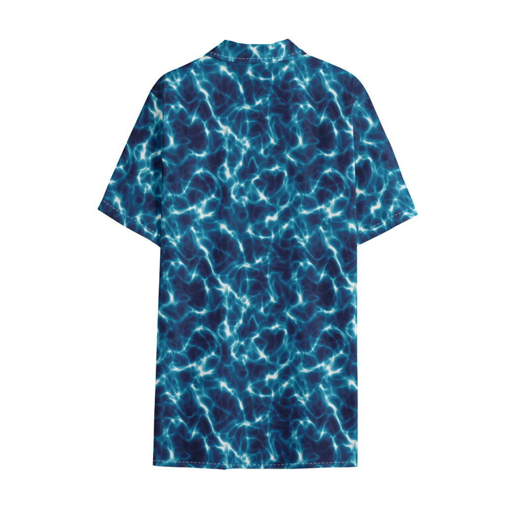 Plasma Energy Print Cotton Hawaiian Shirt