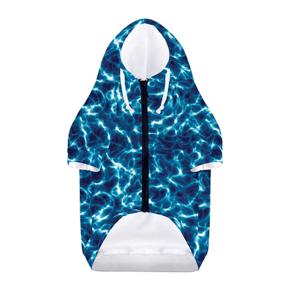 Plasma Energy Print Dog Zip Up Hoodie