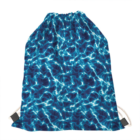Plasma Energy Print Drawstring Bag