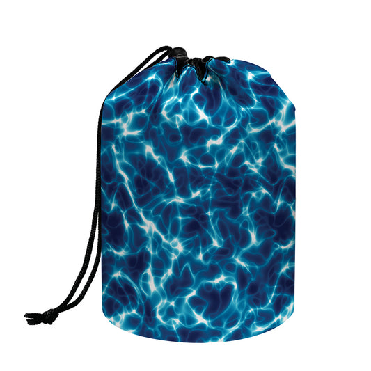 Plasma Energy Print Drawstring Makeup Bag