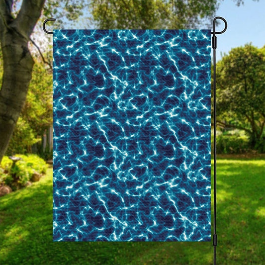 Plasma Energy Print Garden Flag