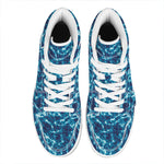 Plasma Energy Print High Top Leather Sneakers