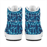 Plasma Energy Print High Top Leather Sneakers