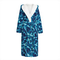 Plasma Energy Print Hooded Bathrobe