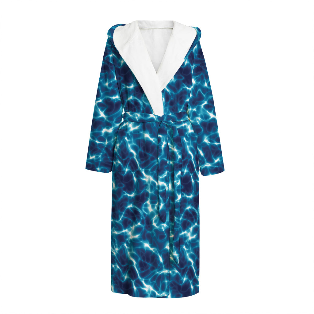 Plasma Energy Print Hooded Bathrobe