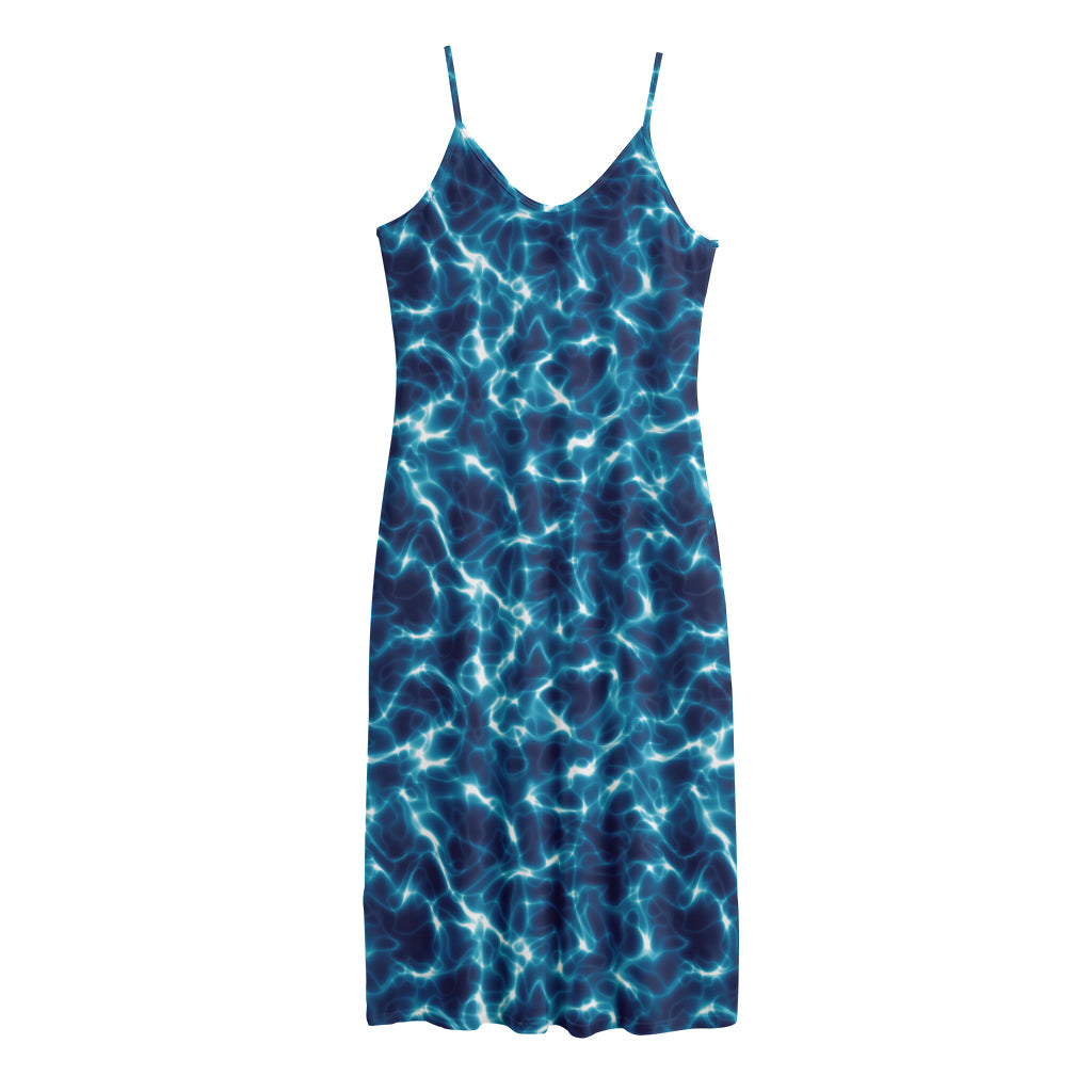 Plasma Energy Print Jersey Midi Cami Dress