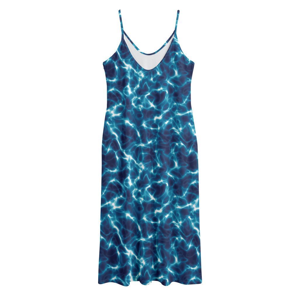 Plasma Energy Print Jersey Midi Cami Dress