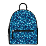 Plasma Energy Print Leather Backpack