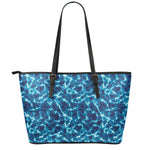 Plasma Energy Print Leather Tote Bag