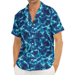 Plasma Energy Print Men's Deep V-Neck Shirt