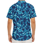 Plasma Energy Print Men's Deep V-Neck Shirt