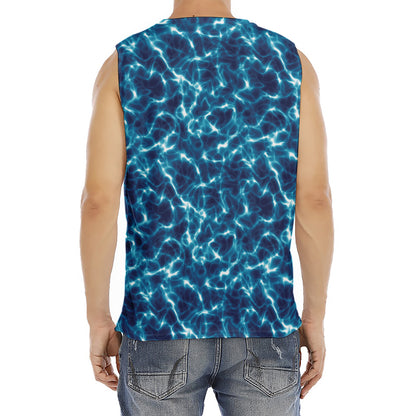 Plasma Energy Print Men's Fitness Tank Top