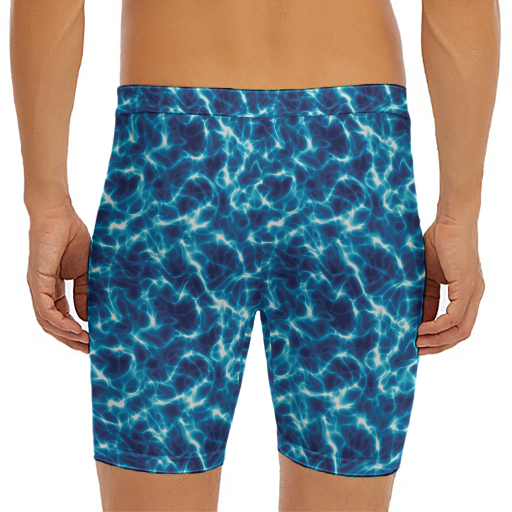 Plasma Energy Print Men's Long Boxer Briefs