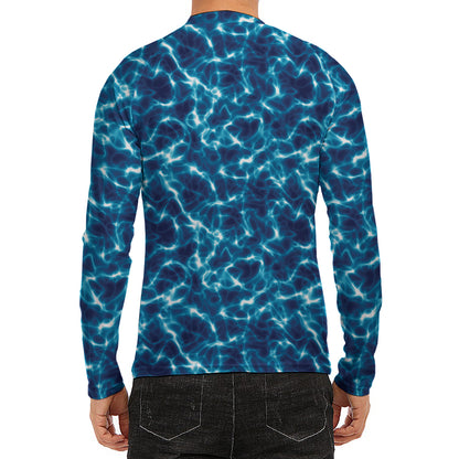 Plasma Energy Print Men's Long Sleeve Rash Guard