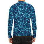 Plasma Energy Print Men's Long Sleeve Rash Guard