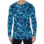 Plasma Energy Print Men's Long Sleeve T-Shirt