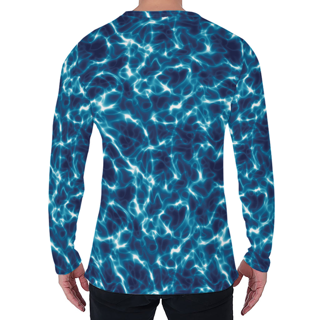 Plasma Energy Print Men's Long Sleeve T-Shirt