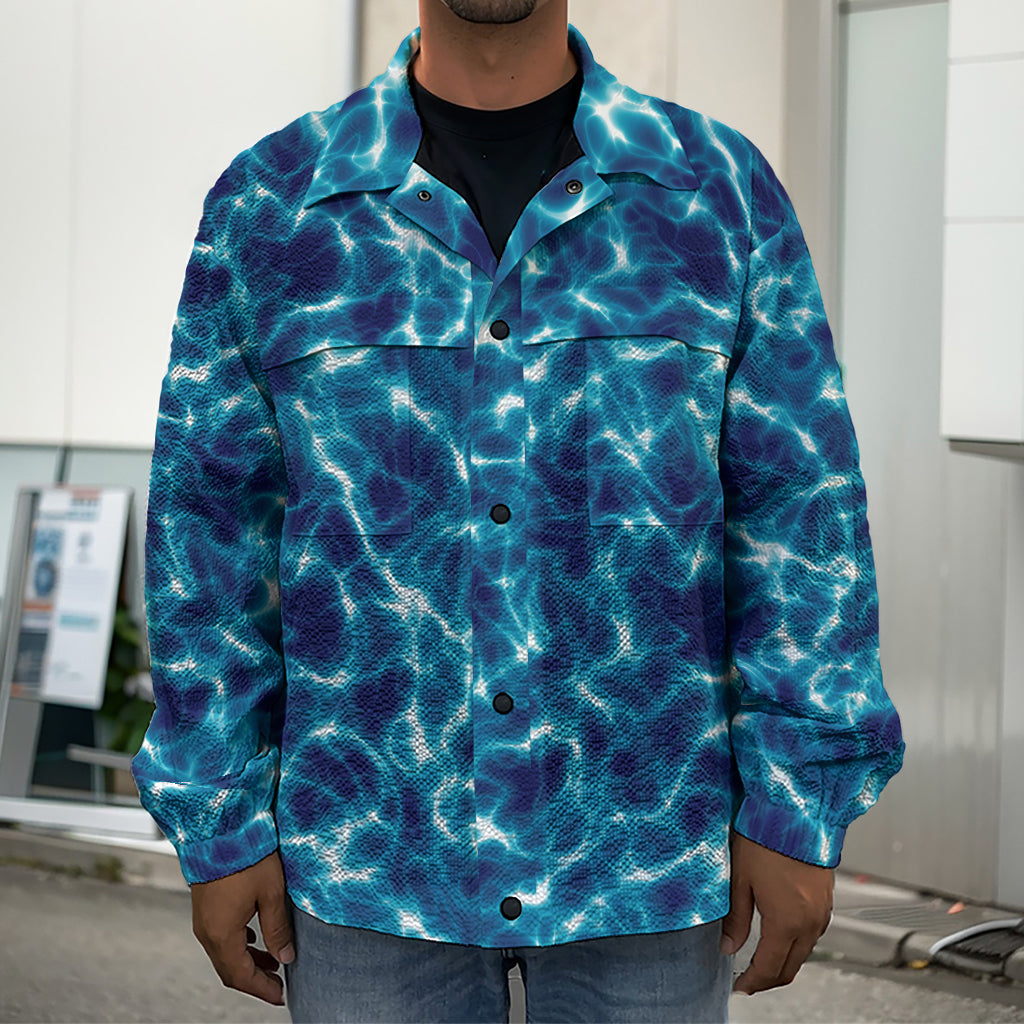Plasma Energy Print Men's Shirt Jacket