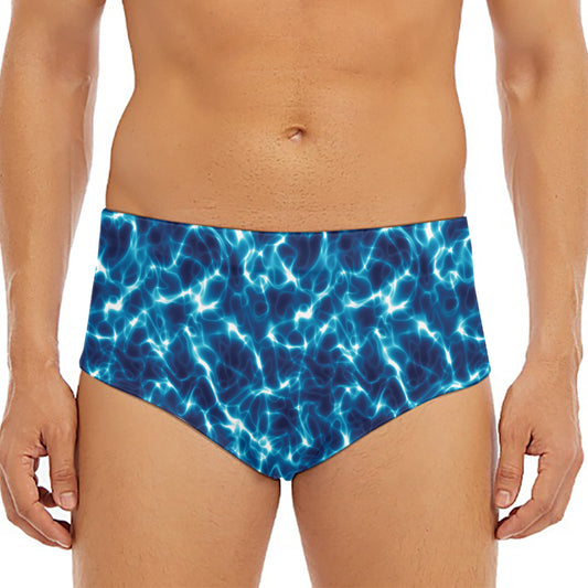Plasma Energy Print Men's Triangle Swim Briefs