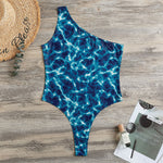 Plasma Energy Print One Shoulder Bodysuit