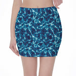 Plasma Energy Print Pencil Mini Skirt