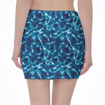 Plasma Energy Print Pencil Mini Skirt