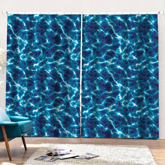 Plasma Energy Print Pencil Pleat Curtains