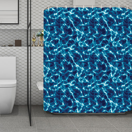 Plasma Energy Print Polyester Shower Curtain