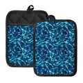 Plasma Energy Print Pot Holders With Pocket
