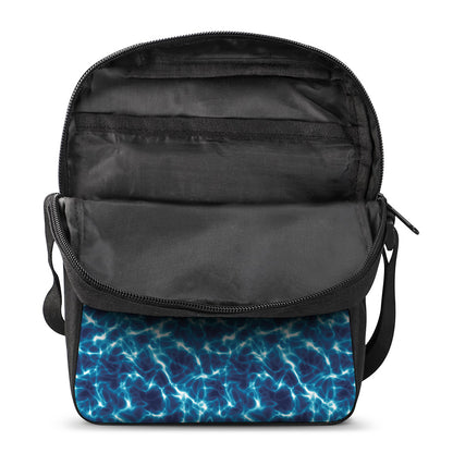 Plasma Energy Print Rectangular Crossbody Bag