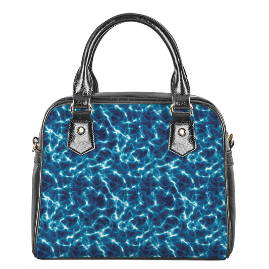 Plasma Energy Print Shoulder Handbag
