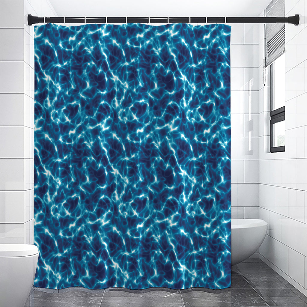 Plasma Energy Print Shower Curtain
