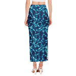 Plasma Energy Print Side Slit Maxi Skirt