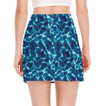Plasma Energy Print Side Slit Mini Skirt