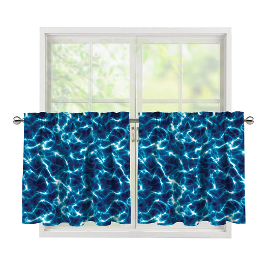 Plasma Energy Print Tier Curtains