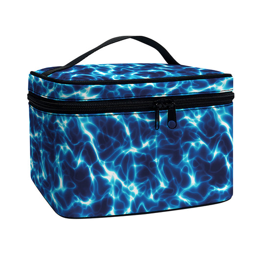 Plasma Energy Print Travel Makeup Bag