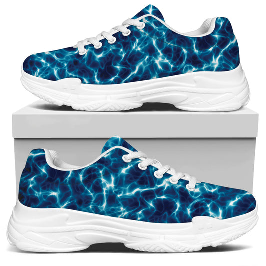 Plasma Energy Print White Chunky Shoes