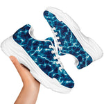 Plasma Energy Print White Chunky Shoes