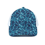 Plasma Energy Print White Mesh Trucker Cap