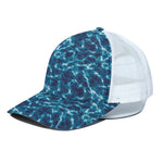 Plasma Energy Print White Mesh Trucker Cap